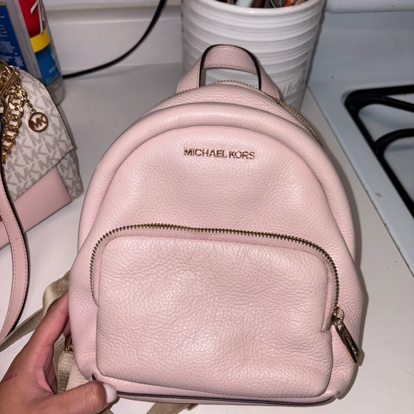 Michael Kors Pink Leather Mini Backpack - Picture 1 of 5